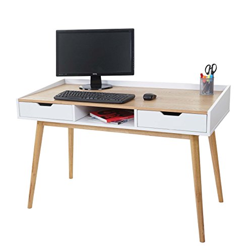 Retro Schreibtisch: Mendler Schreibtisch HWC-A70, Computertisch...