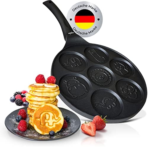 Pancake Pfanne: endusor Pancake Pfanne mit Tiermotiv - 7 lustige...