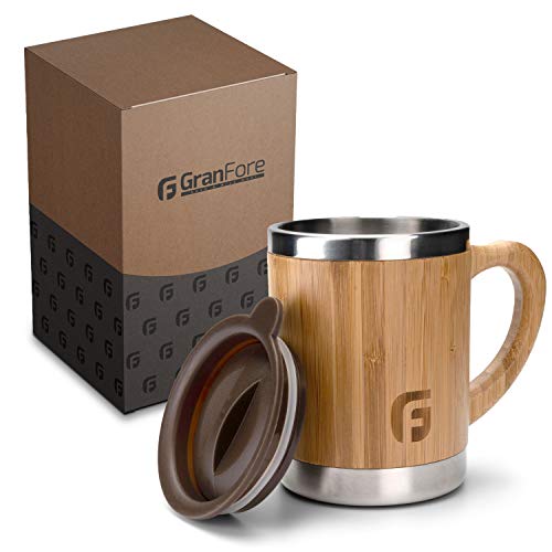 Beste Kaffeetasse Platz 9: GranFore Kaffeebecher to go | 300ml...