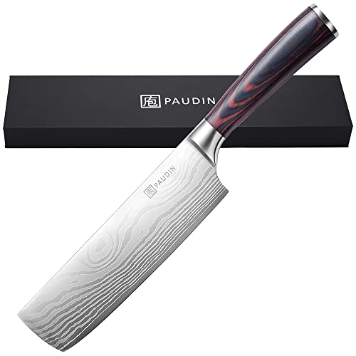 Chinesische Kochmesser: PAUDIN Japanisches Messer, Klingenlänge 17 cm...
