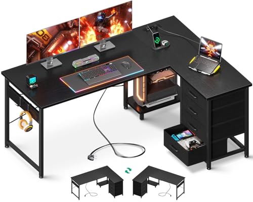 Gaming Schreibtisch Tests & Sieger: ODK Schreibtisch mit Schubladen,...