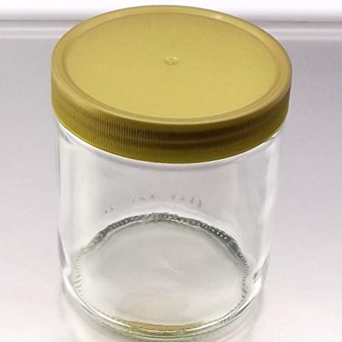 60x Neutralglas 500 g "Honigglas" mit goldenem Deckel Gläser für Honig 