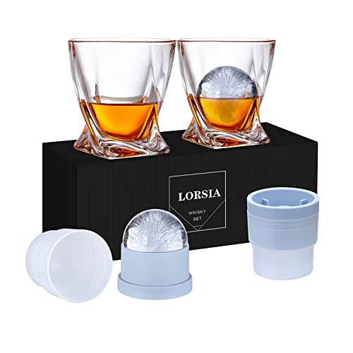 Whiskyglas: Whisky Gläser, 4er Set (2 Kristallgläser, 2...