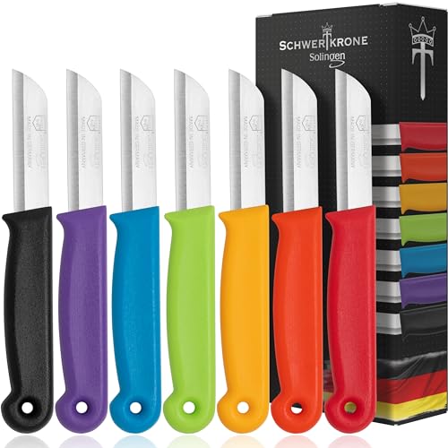 Küchenmesser: Schwertkrone Schälmesser 7 scharfe Küchenmesser...