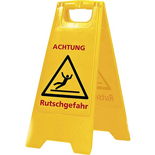 Rutschgefahr Warnschild: Warnschild - Achtung Rutschgefahr! Warnhinweis bei...