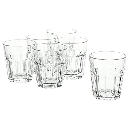 Wasserglas: IKEA 6-er Set Gläser Pokal stapelbares Glas für...