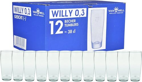 Bierglas: Van Well Willibecher 0,3l 12er Set - Premium...