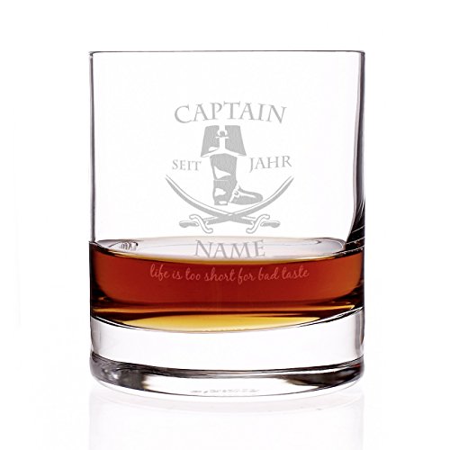 Rumglas: Herz & Heim® Rum Glas - Captain - mit Gratis...