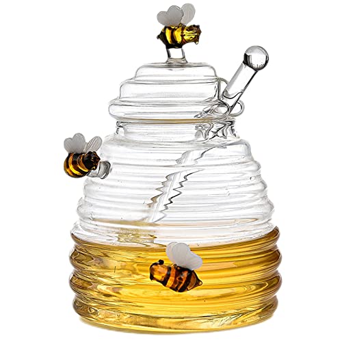 Honigglas Test: LINGJIONG Glas Honigtopf Mit...