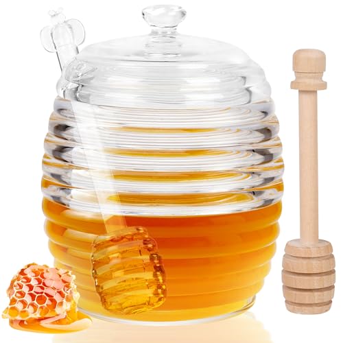 Honigglas Tests & Sieger: SHINELINE Glas Honigspender mit...