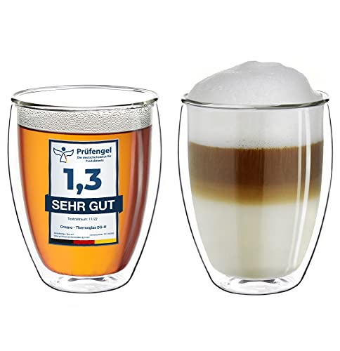 Beste Latte Macchiato Glas Platz 19: Creano doppelwandiges XXL...