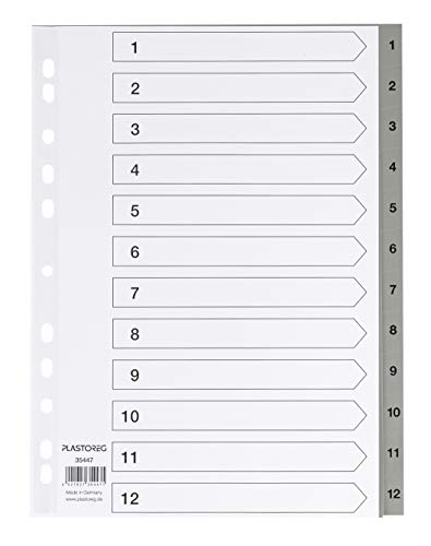 Beste Ordner Register Platz 11: 5er Set 12-teiliges...