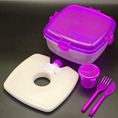 : HAC24 Lunchbox-Set Salat-to-Go | Frischhalte-Box...