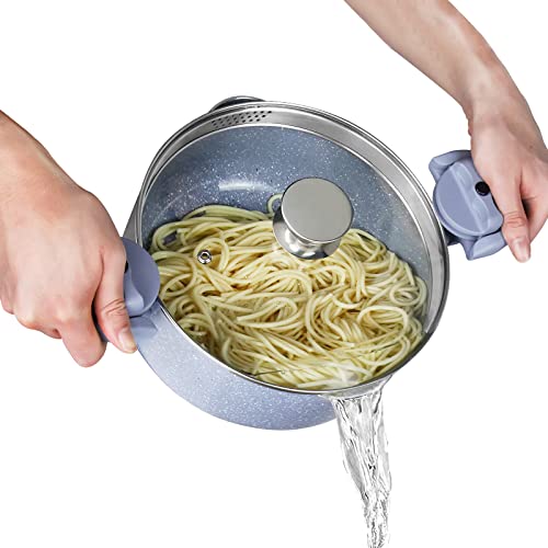 Beste Pastatopf Platz 11: Nudeltopf 24 cm Spaghettitopf 4L...