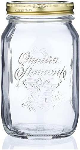 Einmachglas: Einmachglas 1 Liter Quattro Stagioni 6er Set | 6 x...