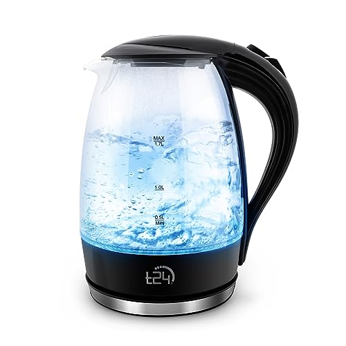 Wasserkocher: T24 Glas Wasserkocher 1,7L, 2200W,...