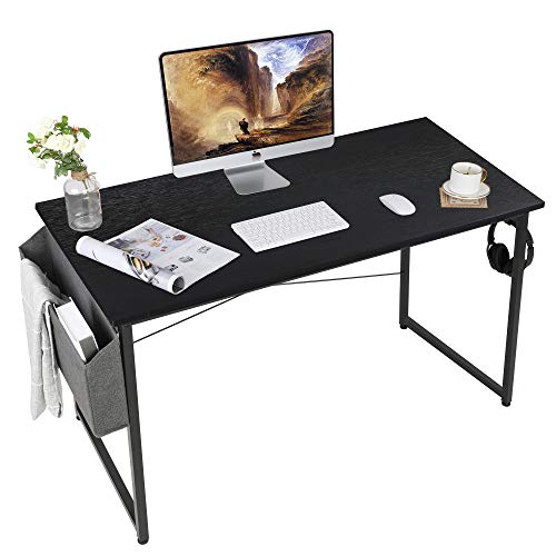 Schreibtisch schwarz: AuAg Schreibtisch Schwarz 120 x 60 cm, PC Tisch...