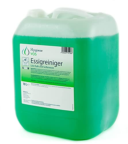 Hygiene VOS 10 Liter Essigreiniger Entkalker Allzweckreiniger für Sanitär, Küche, Gastro