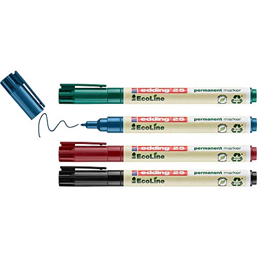 Beste Permanentmarker Platz 11: edding 25 Ecoline Permanentmarker...