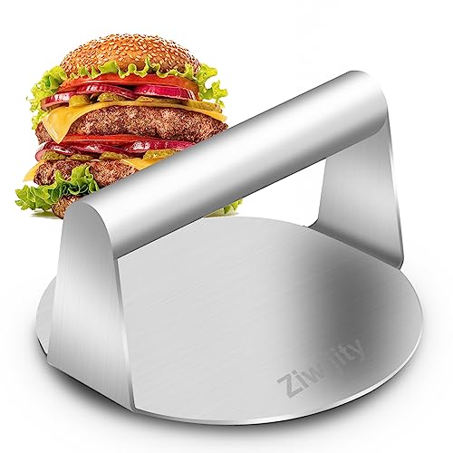 Burgerpresse: Smash Burgerpresse,5,5-Zoll Round Edelstahl Burger...