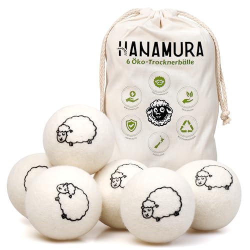 Beste Trocknerball Platz 3: Hanamura Trocknerbälle für...