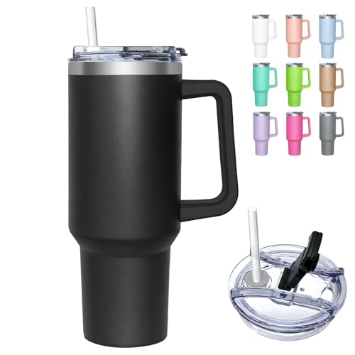 Beste Tumbler Platz 3: HNCY Thermobecher mit 2-in-1-Deckel...