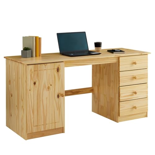 Massivholz Schreibtisch: IDIMEX Schreibtisch Computertisch PC-Schreibtisch,...