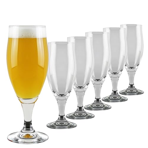 Beste Bierglas Platz 12: Sauerland GLAS 6er Set Bierglas...