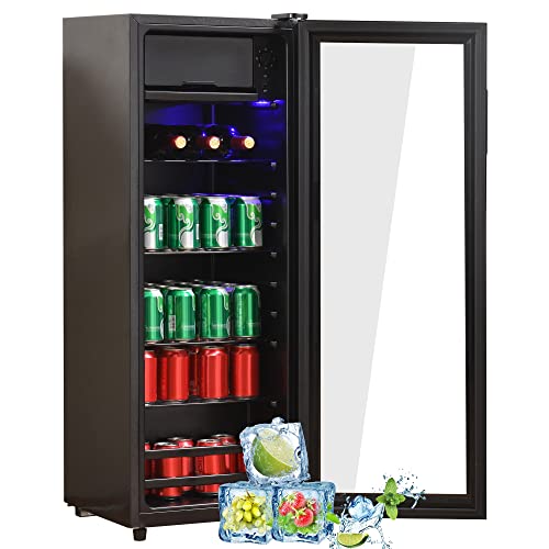 Getränkekühlschrank: Merax Kühlschrank 128L, Freistehend...