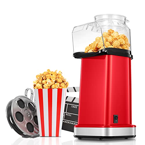 Popcornmaschine: FOHERE® Popcornmaschine-1400W Süßes Popcorn...