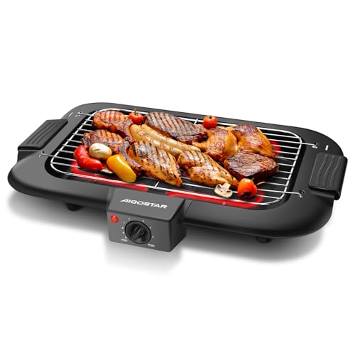 Beste Tischgrill 2024: Aigostar Rauchfreier Tischgrill Barbecue...