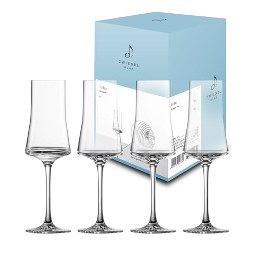 Grappaglas: ZWIESE GLAS Grappaglas Echo (4-er Set), moderne...