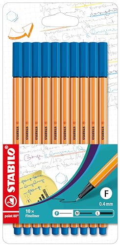 Beste Fineliner Platz 18: Fineliner - STABILO point 88 - 10er...