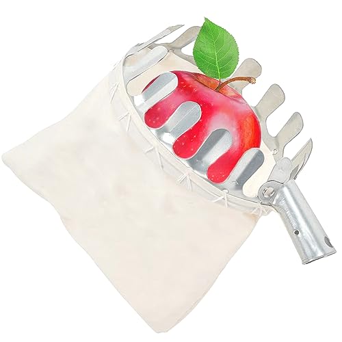Beste Obstpflücker: YCVSKY Obstpflücker mit Stoffbeutel(Ø16 cm),Apfelpflücker für die Ernteernte Apfel Orangen Pfirsichbirne Kirschen