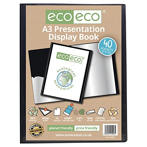 Beste Präsentationsmappe Platz 8: eco-eco A3 50% Recycelt 40...