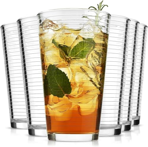 Beste Highball-Glas Platz 11: ALINK 540ML Trinkgläser, 6 Set...