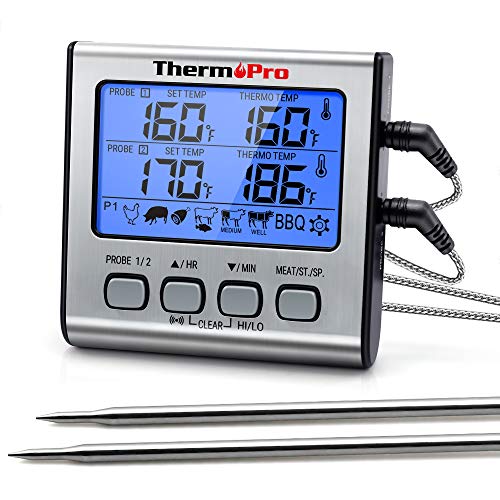 Küchenthermometer: ThermoPro TP17 Digitales Grill-Thermometer...