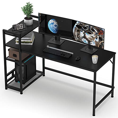 Schreibtisch schwarz Tests & Sieger: HOMIDEC Schreibtisch, Computertisch...