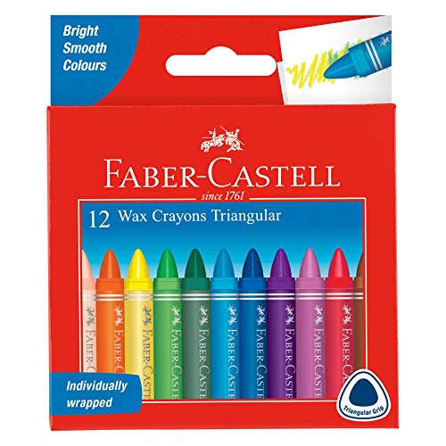 Beste Wachsmalstift Platz 1: FABER-CASTELL 120010 - Dreikant...