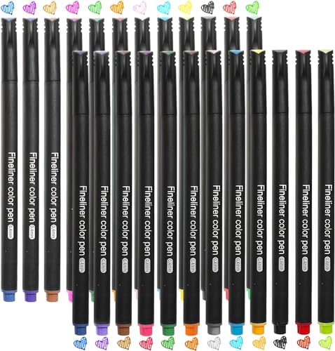 Beste Fineliner Platz 13: Redreo Fineliner Stifte Set, 24...