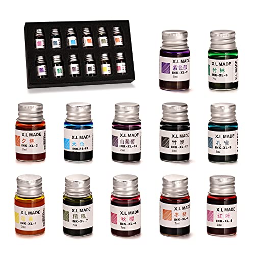 Beste Tintenfass Platz 15: Glas Dip Pen Ink Set, kalligraphie...