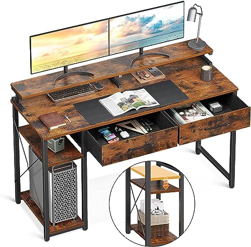 Computertisch: ODK Schreibtisch mit 2 Schubladen, Computertisch...
