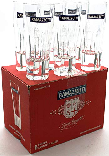 Ramazzotti Glas Test: Ramazzotti 6 original Gläser - sehr...