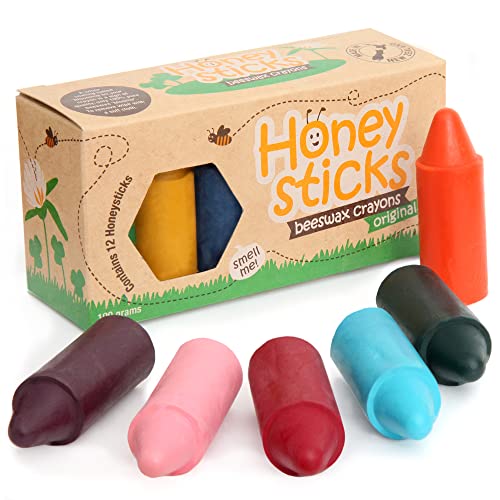 Beste Wachsmalstift Platz 14: Honeysticks Wachsmalstifte aus 100...