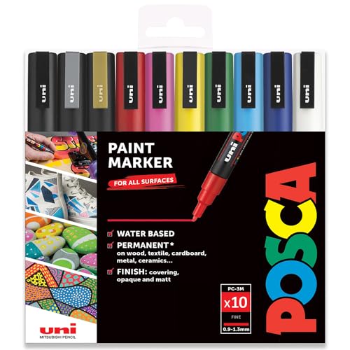 Beste Lackmarker Platz 7: Posca PC-3M – Paint Marker Art...