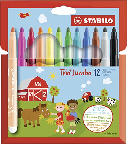 Beste Filzstift Platz 16: Dicker Filzstift - STABILO Trio...