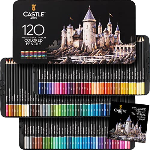 Beste Künstlerstift Platz 3: Castle Art Supplies 120 Buntstifte...