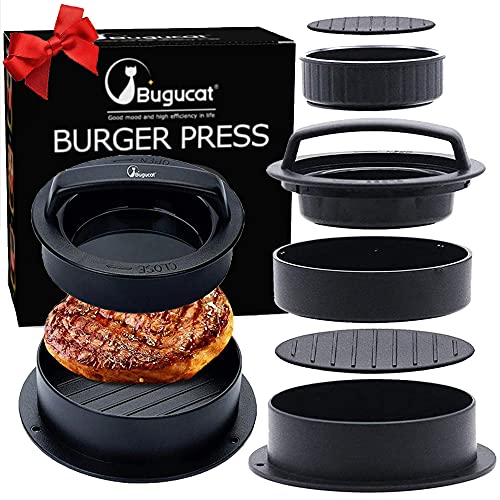 Burgerpresse: Bugucat Burgerpresse, Burger Pattie Presse 3 in 1...