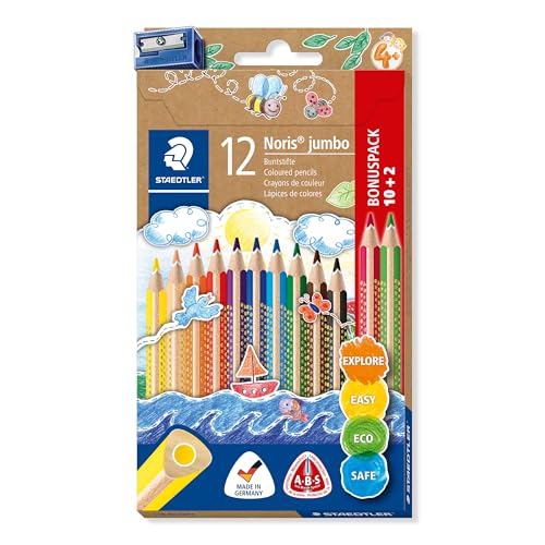 Beste Buntstift Platz 13: STAEDTLER Buntstift Noris jumbo,...