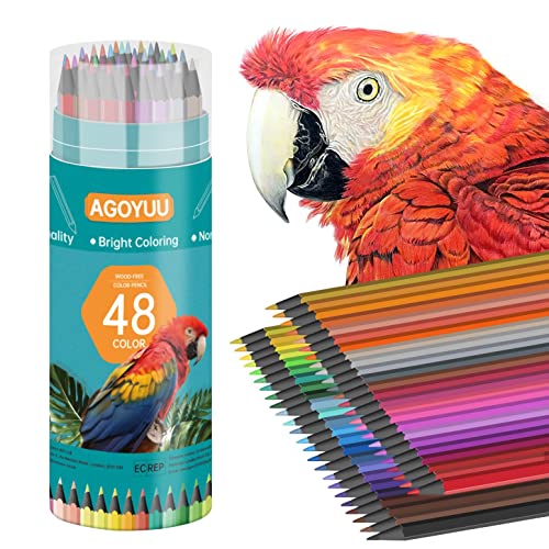 Beste Künstlerstift Platz 19: AGOYUU Buntstifte 48 Professionelle...